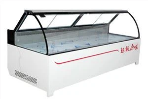 Arc Glass Hlađenje zrakom Hladnjak za meso Vitrina