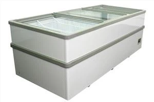 Gornji hladnjak s otvorenim kliznim ravnim vratima